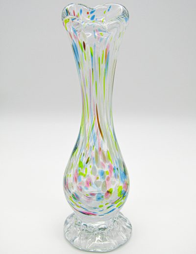 soliflore multicolore en verre soufflé patrick kimbert